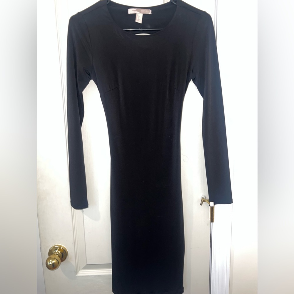Forever21 backless midi black dress